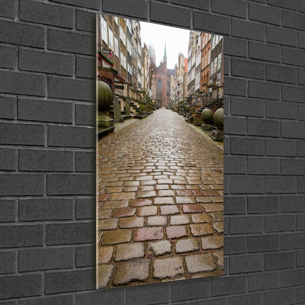 Bild aus glas vertikales Danzig, Polen