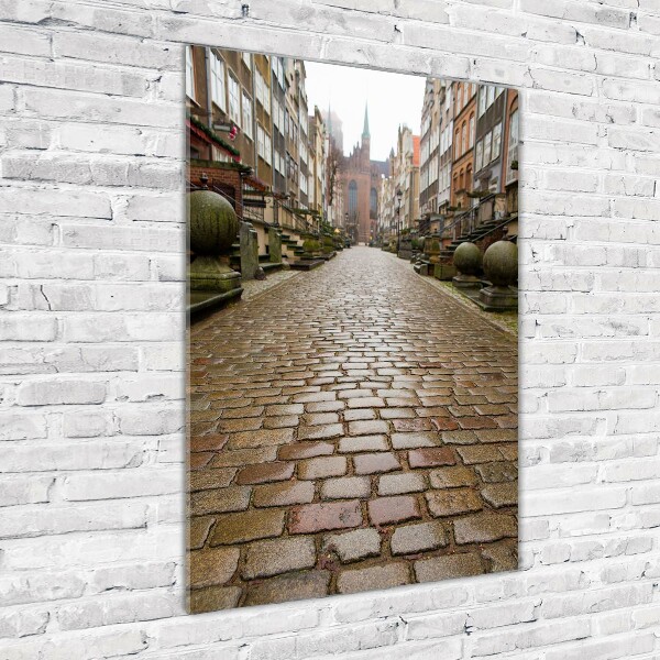 Bild aus glas vertikales Danzig, Polen