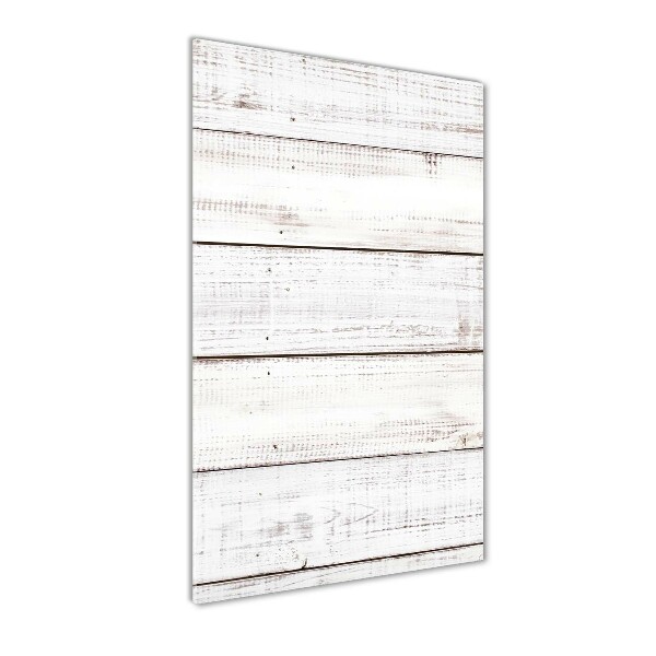 Glasbild vertikales Holzwand