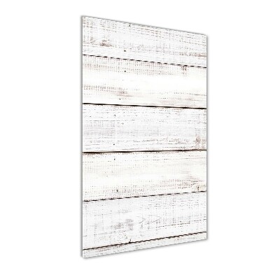 Glasbild vertikales Holzwand