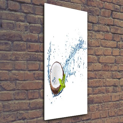 Foto auf glas vertikales Kokosnuss