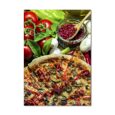 Foto auf glas vertikales Pizza