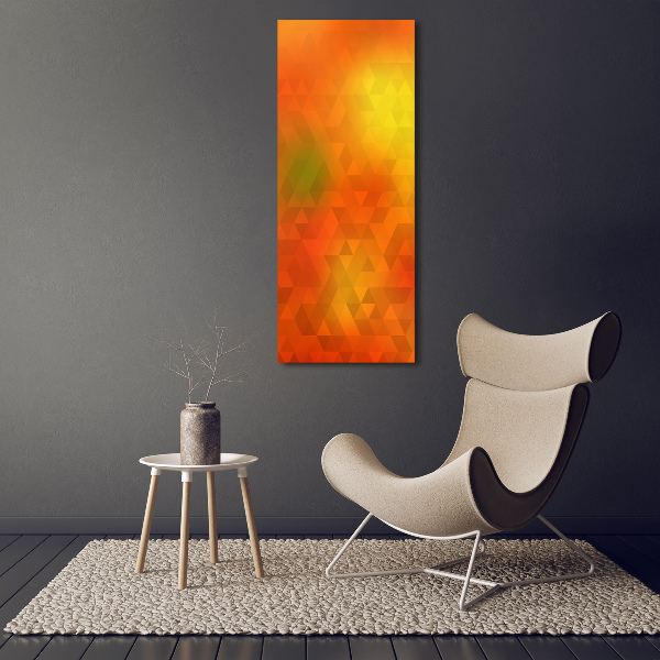 Foto auf glas vertikales Abstrakte Dreiecke