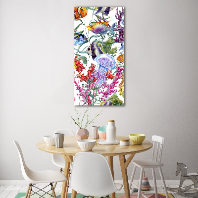 Bild aus glas vertikales Unterwasserwelt