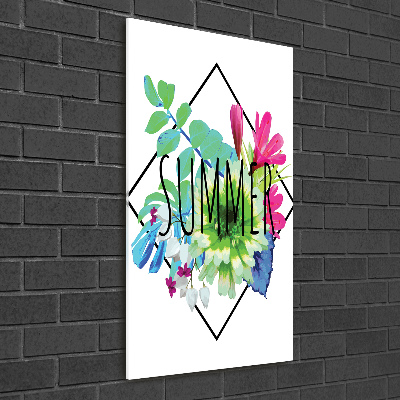 Foto auf glas vertikales Sommer