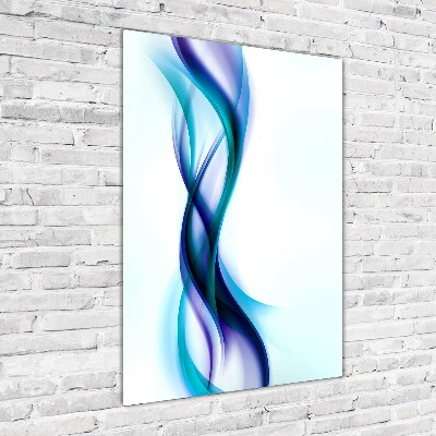 Bild aus glas vertikales Abstrakte Wellen