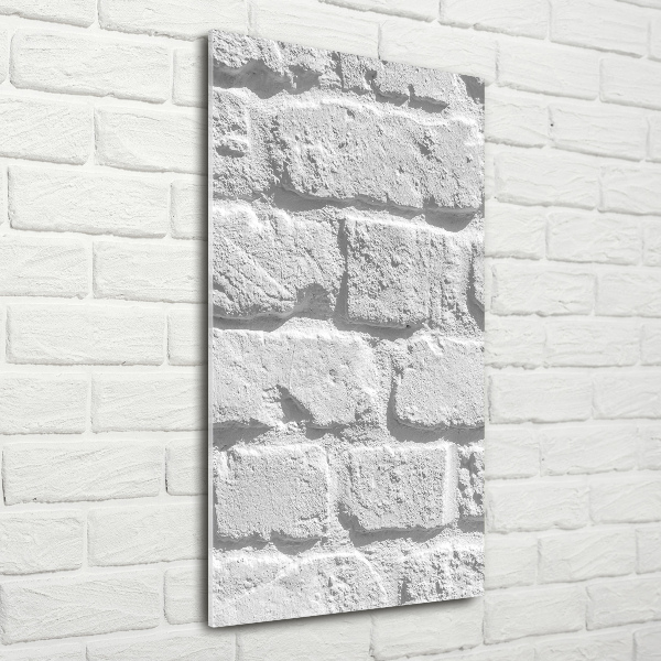 Bild aus glas vertikales Ziegelmauer