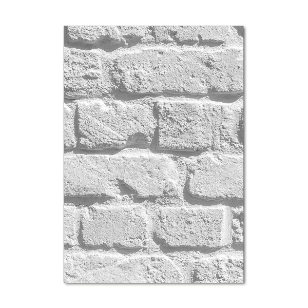 Bild aus glas vertikales Ziegelmauer