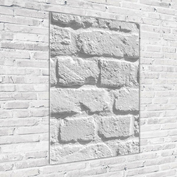 Bild aus glas vertikales Ziegelmauer