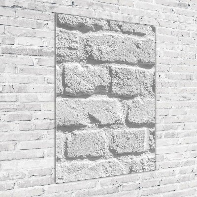 Bild aus glas vertikales Ziegelmauer