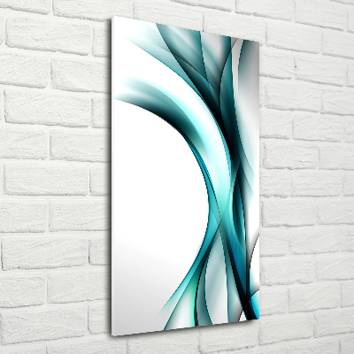 Foto auf glas vertikales Abstrakte Wellen