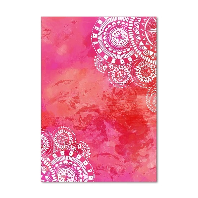 Glasbild vertikales Ornamente