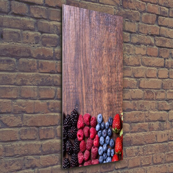 Foto auf glas vertikales Waldfrüchte