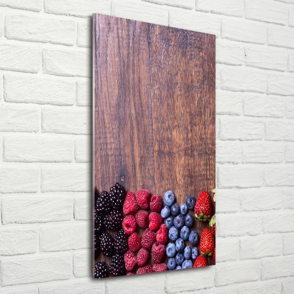 Foto auf glas vertikales Waldfrüchte
