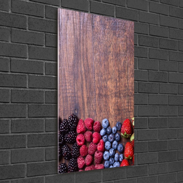 Foto auf glas vertikales Waldfrüchte