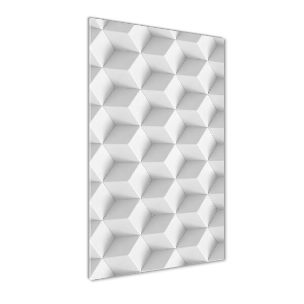 Bild aus glas vertikales 3D-Abstraktion