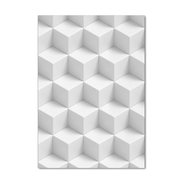 Bild aus glas vertikales 3D-Abstraktion