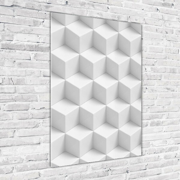 Bild aus glas vertikales 3D-Abstraktion