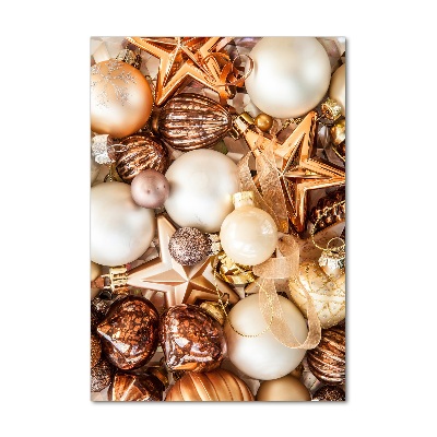Foto auf glas vertikales Weihnachtsdekorationen