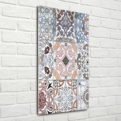 Glasbild vertikales Keramikfliesen