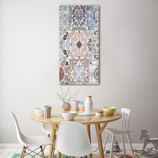 Glasbild vertikales Keramikfliesen