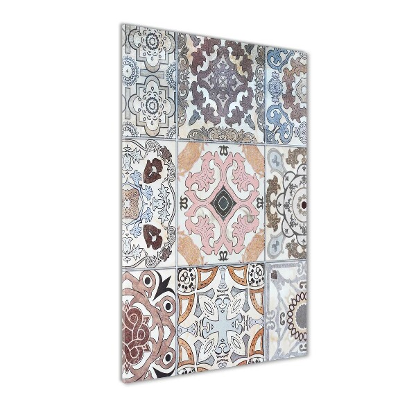 Glasbild vertikales Keramikfliesen