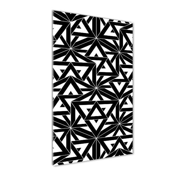 Bild aus glas vertikales Geometrischer Hintergrund