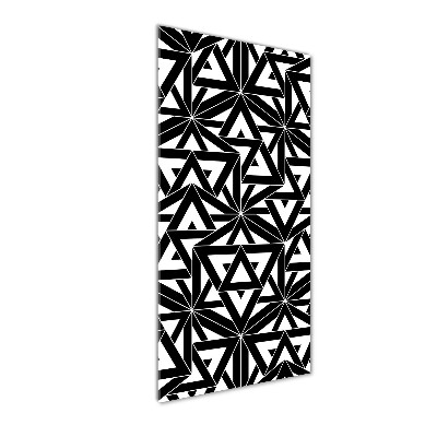 Bild aus glas vertikales Geometrischer Hintergrund