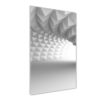 Glasbild vertikales Abstrakter Tunnel