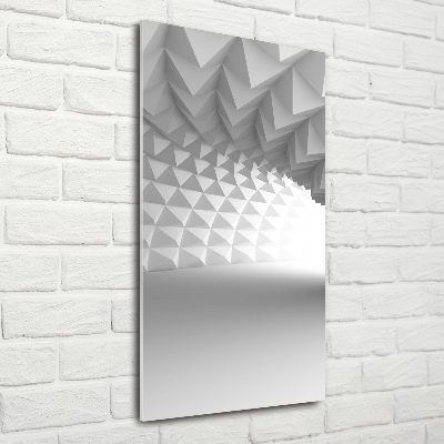 Glasbild vertikales Abstrakter Tunnel