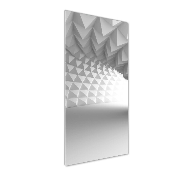 Glasbild vertikales Abstrakter Tunnel