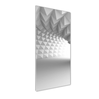 Glasbild vertikales Abstrakter Tunnel