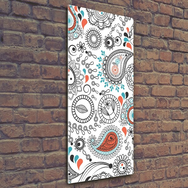 Bild aus glas vertikales Ornamente