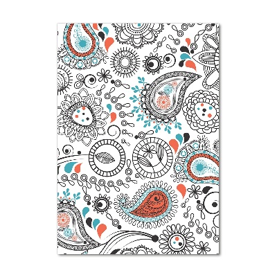 Bild aus glas vertikales Ornamente