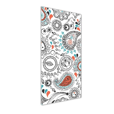 Bild aus glas vertikales Ornamente