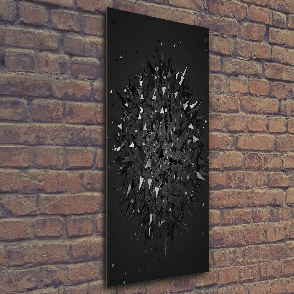 Foto auf glas vertikales 3D-Abstraktion