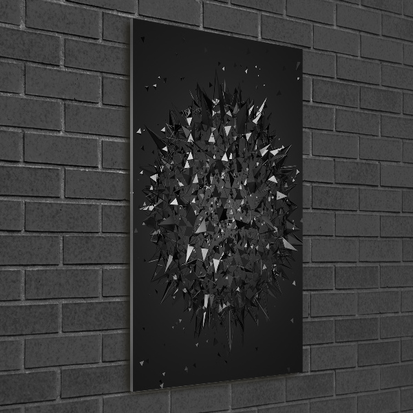 Foto auf glas vertikales 3D-Abstraktion