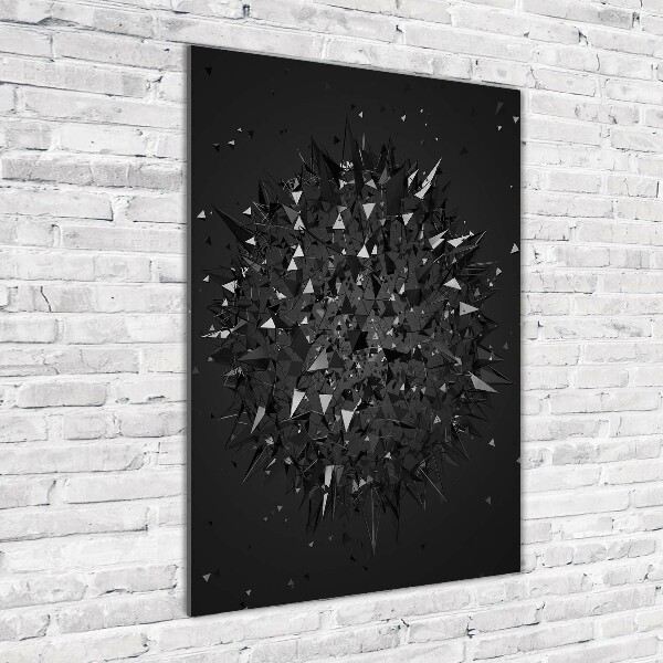 Foto auf glas vertikales 3D-Abstraktion