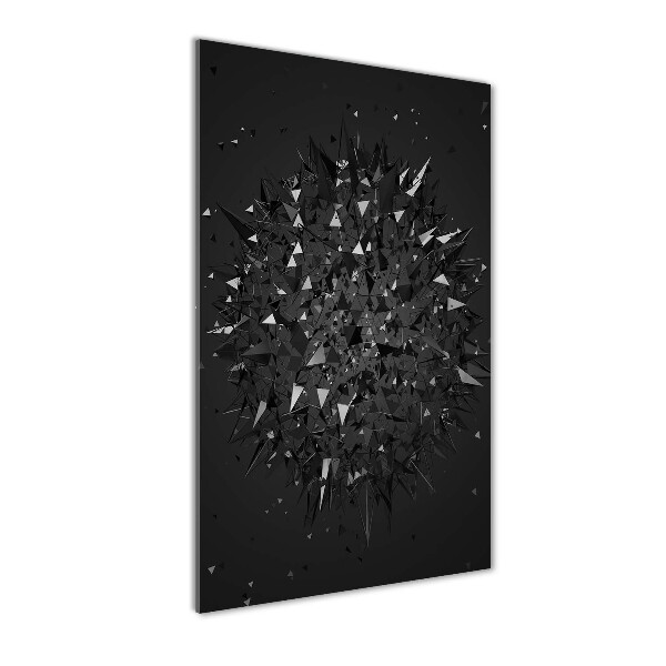 Foto auf glas vertikales 3D-Abstraktion