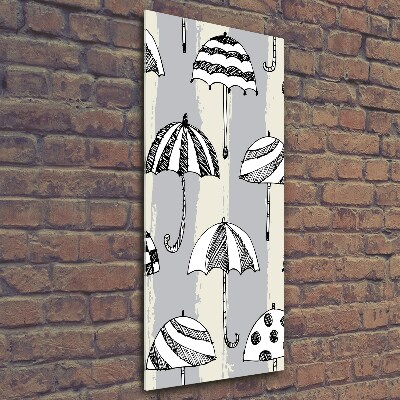 Foto auf glas vertikales Regenschirme