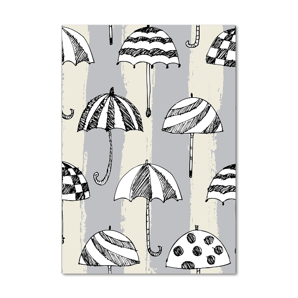 Foto auf glas vertikales Regenschirme