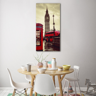 Bild aus glas vertikales Big Ben London