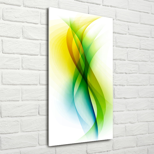 Bild aus glas vertikales Abstrakte Wellen