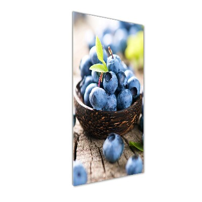 Glasbild vertikales Beeren