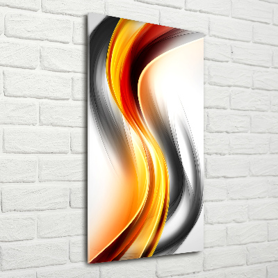 Foto auf glas vertikales Abstrakte Wellen