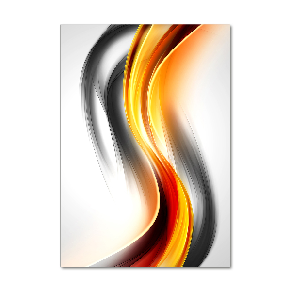 Foto auf glas vertikales Abstrakte Wellen