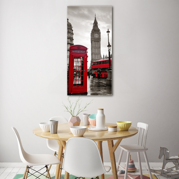 Bild aus glas vertikales Big Ben London