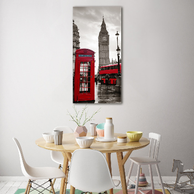 Bild aus glas vertikales Big Ben London