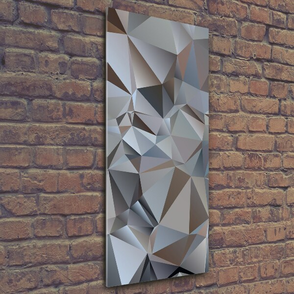 Foto auf glas vertikales Abstrakte Dreiecke