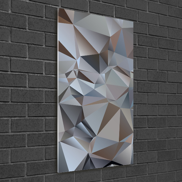 Foto auf glas vertikales Abstrakte Dreiecke